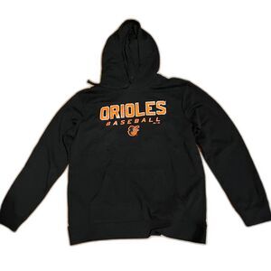 New Black Orioles Hoodie Sweatshirt Unisex SZ L